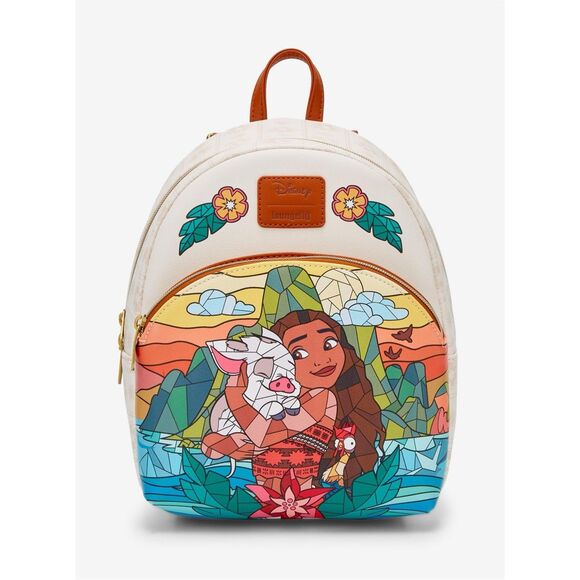 Loungefly Disney Moana & Friends Stained Glass Mini Backpack main image 4